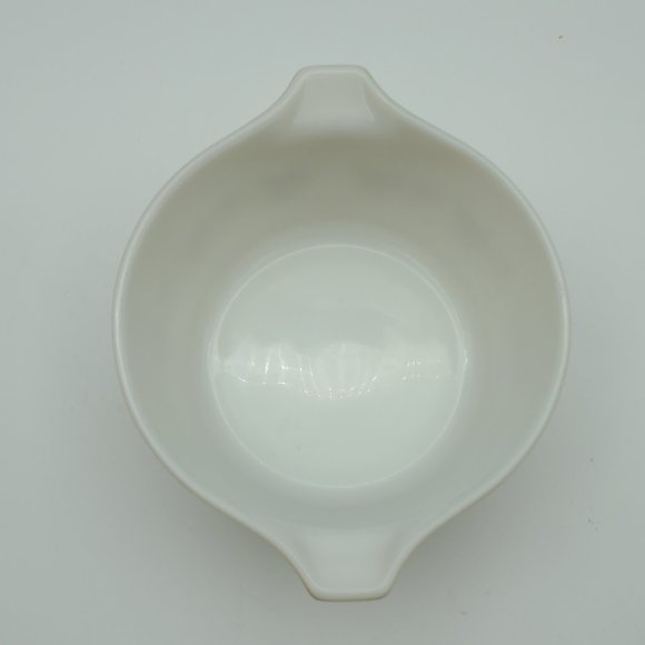 Pyrex Sandalwood 473 1 Quart Casserole Dish White Leaves on Tan - Picture 5 of 11